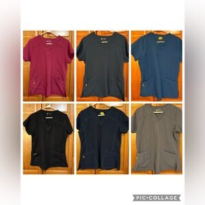 Wonder Wink 4 way stretch Scrub Top bundle